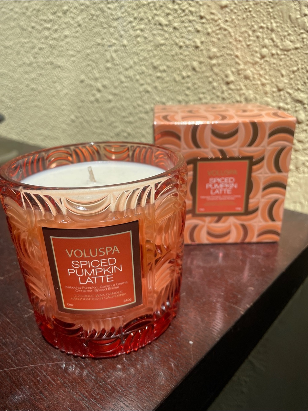 Voluspa Spiced Pumpkin Latte Candle 120z 340g
